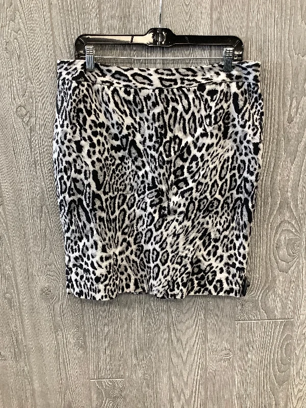 Animal Print Skirt Midi Worthington, Size 10