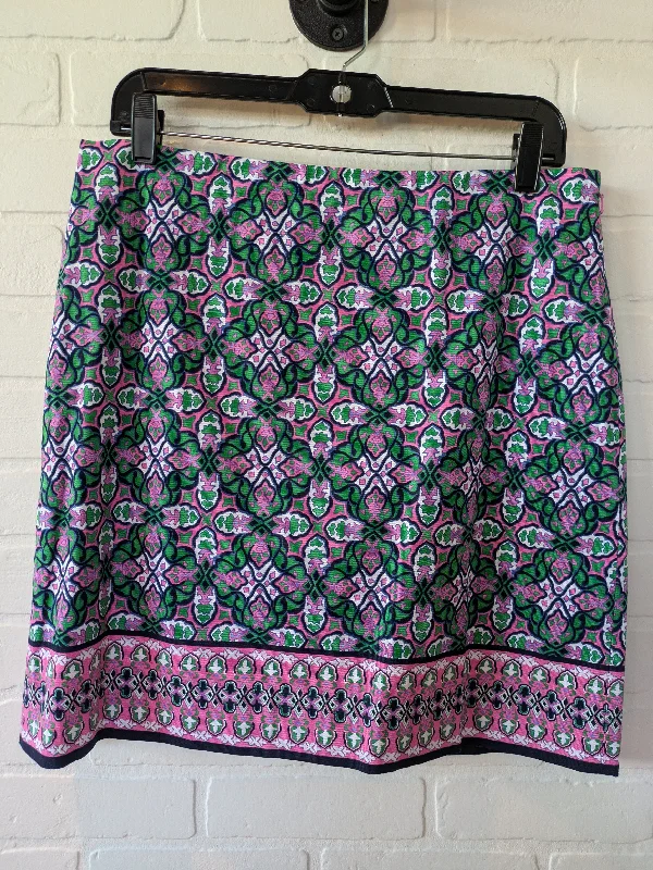 Green & Pink Skirt Mini & Short Talbots, Size 10petite