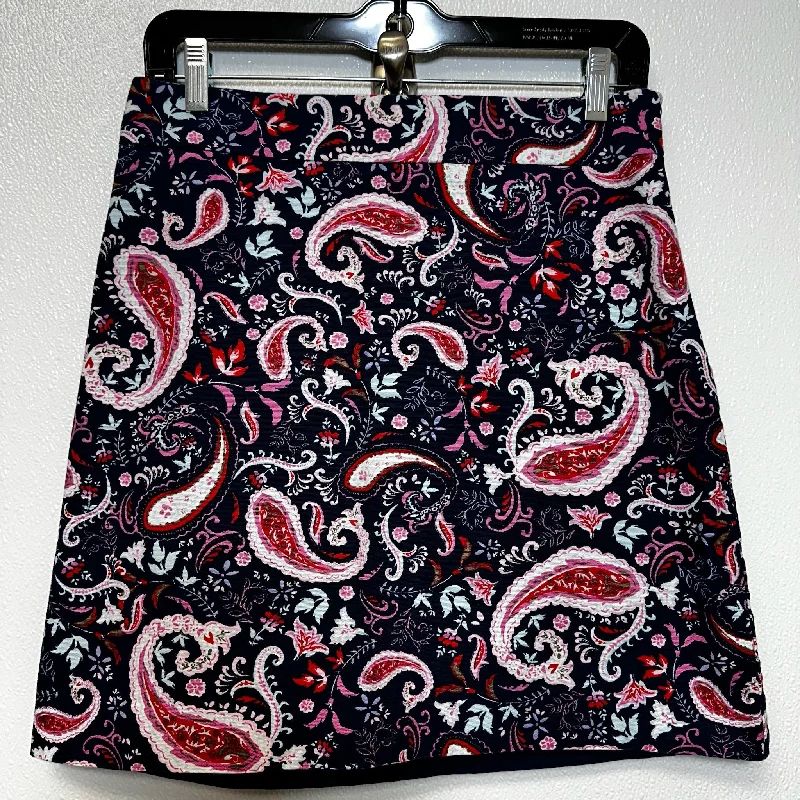 Paisley Skirt Mini & Short Talbots O, Size 2