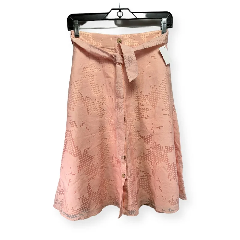 Pink Skirt Midi Hutch, Size 00