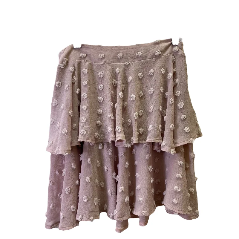 Pink Skirt Mini & Short By Solitaire, Size: 10