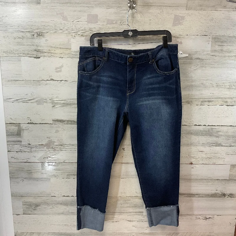 Jeans Cropped By 1822 Denim In Blue Denim, Size: 16