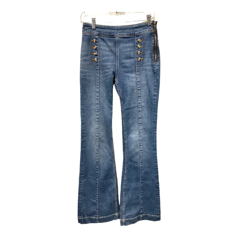 Jeans Flared By Pilcro In Blue, Size: 4