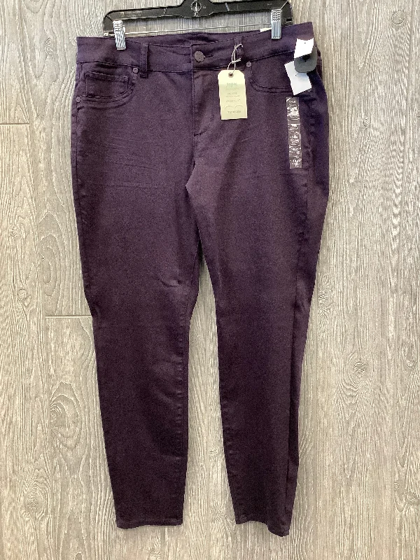 Jeans Jeggings By Maurices In Purple, Size: 14