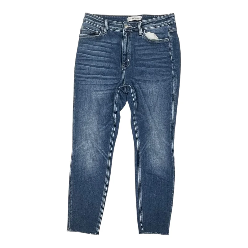 Jeans Skinny By Flying Monkey In Blue Denim, Size:10