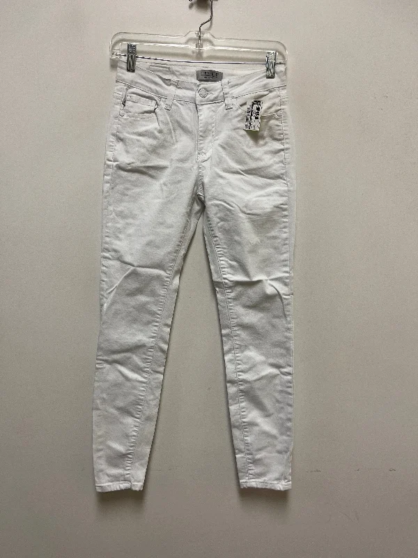 Jeans Skinny By Judy Blue In White, Size: 2