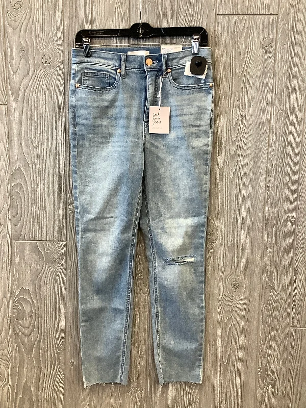 Jeans Skinny By Lc Lauren Conrad In Blue Denim, Size: 8