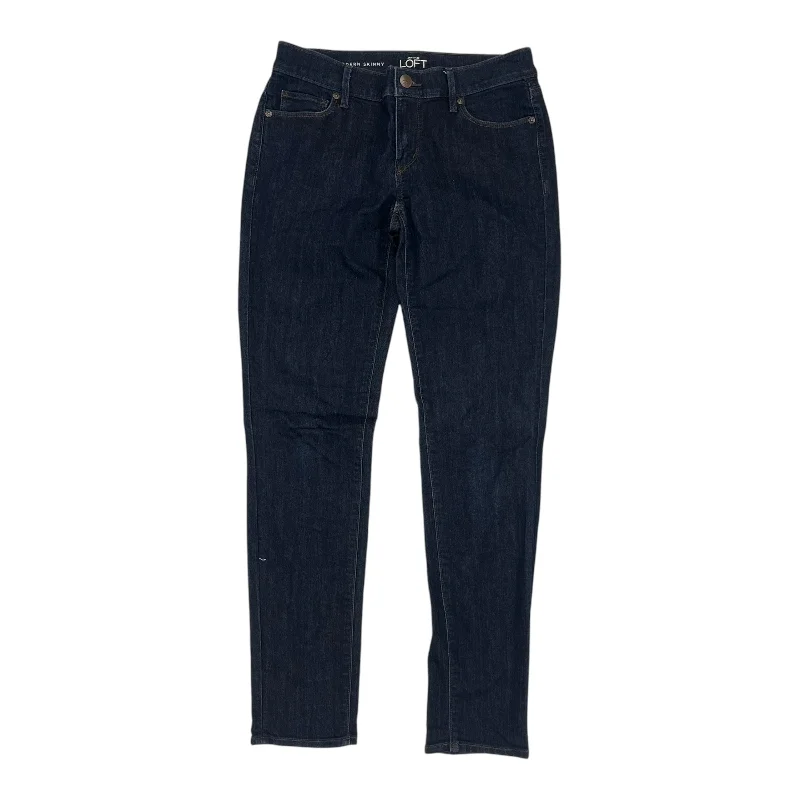 Jeans Skinny By Loft In Blue Denim, Size:4