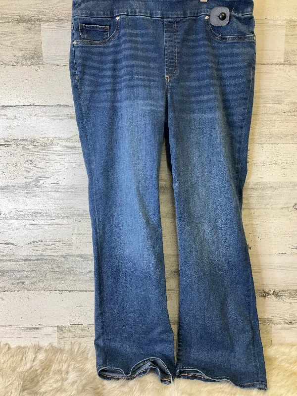 Jeans Straight By Chicos In Blue, Size: 14