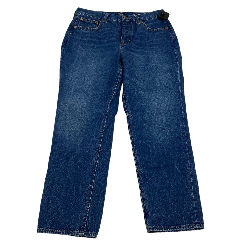 Jeans Straight By J. Crew In Blue Denim, Size: 8