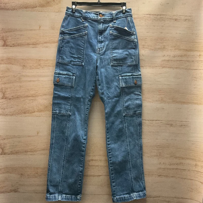 Jeans Straight By Madewell In Blue Denim, Size: 4