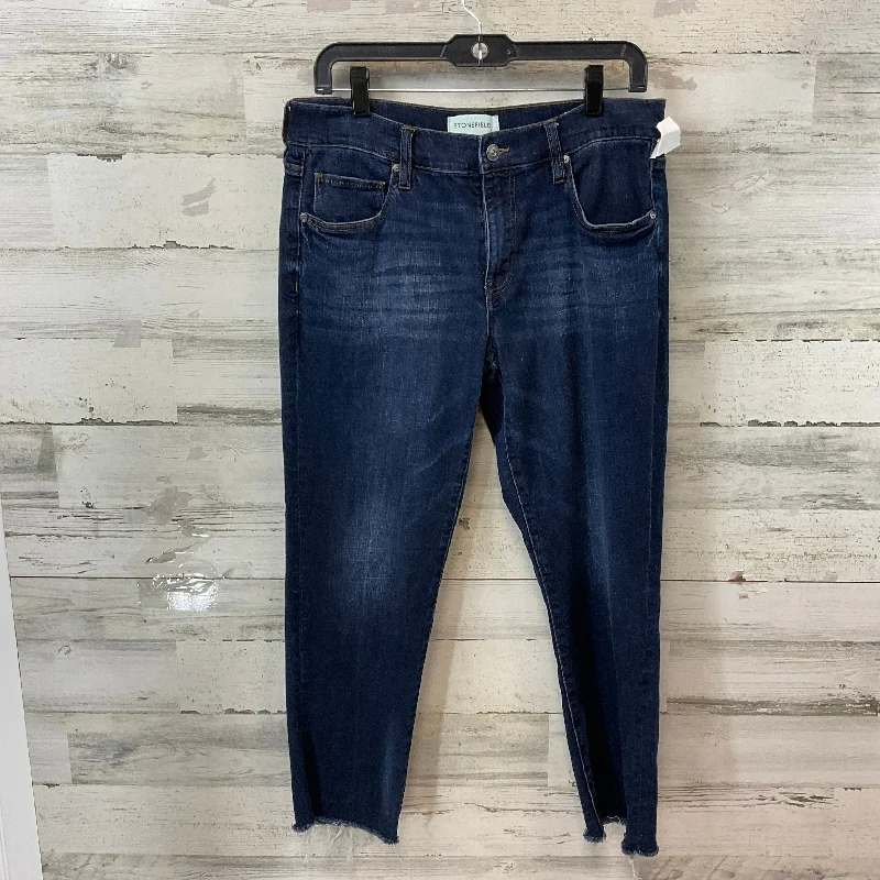 Jeans Straight By STONEFIELD In Blue Denim, Size: 8