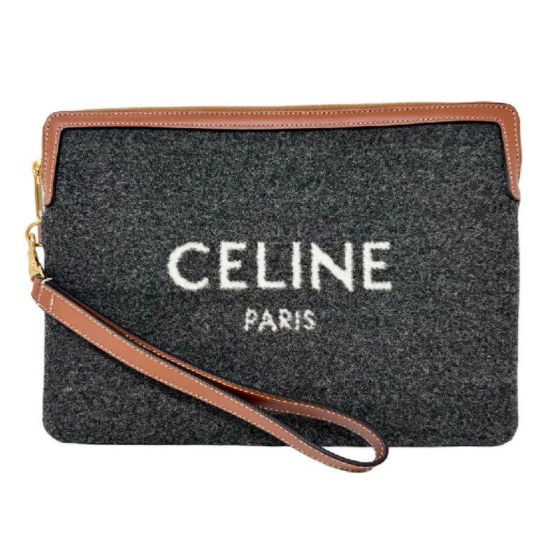 Celine Signature Clutch with Strap