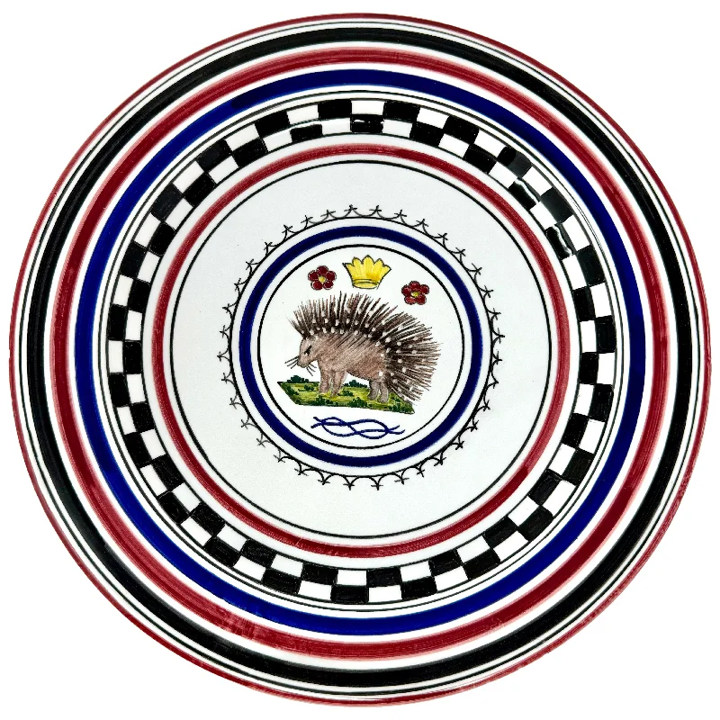 Hand Painted "Porcupine" Plate