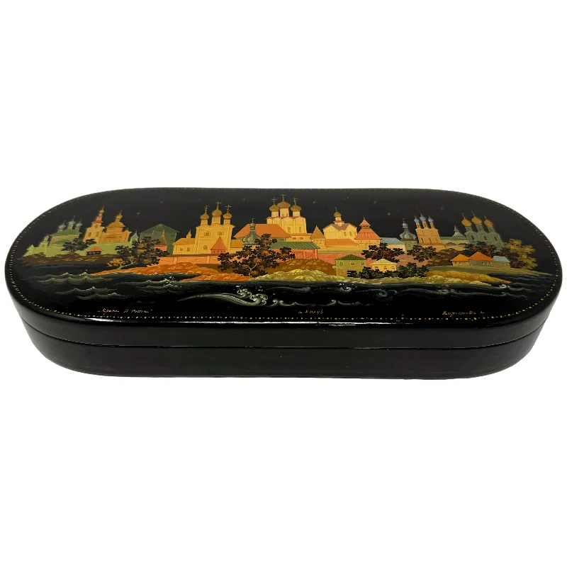 "St Petersburg" Russian Lacquer Box Signed