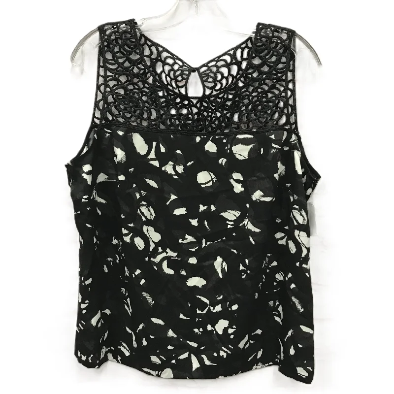 Black Top Sleeveless By Ann Taylor, Size: Xl