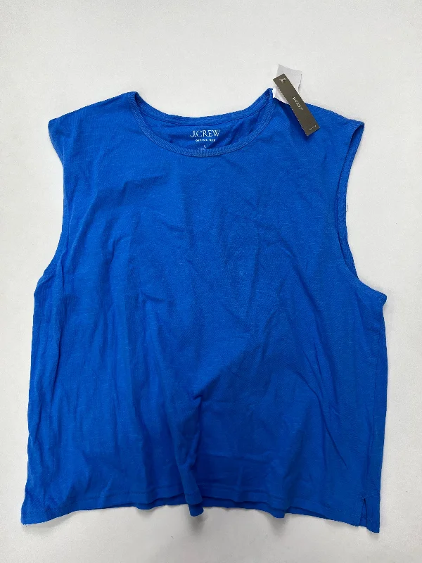 Blue Top Sleeveless J Crew NWT, Size L