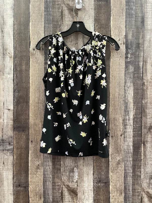 Floral Print Top Sleeveless Calvin Klein, Size L