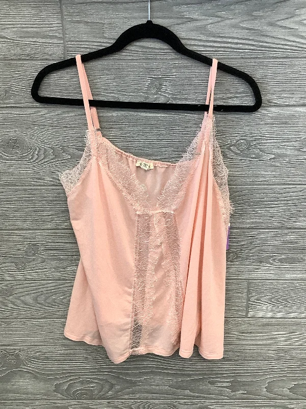 Pink Top Sleeveless Pol, Size L