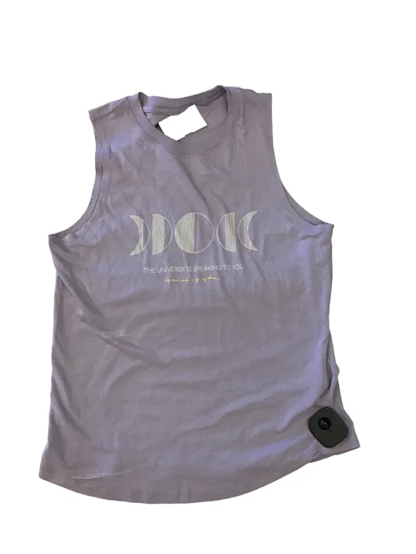 Purple Top Sleeveless Spiritual Gangster, Size Xs