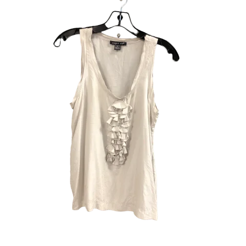 Silver Top Sleeveless August Silk, Size M