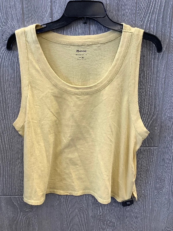 Yellow Top Sleeveless Madewell, Size Xl