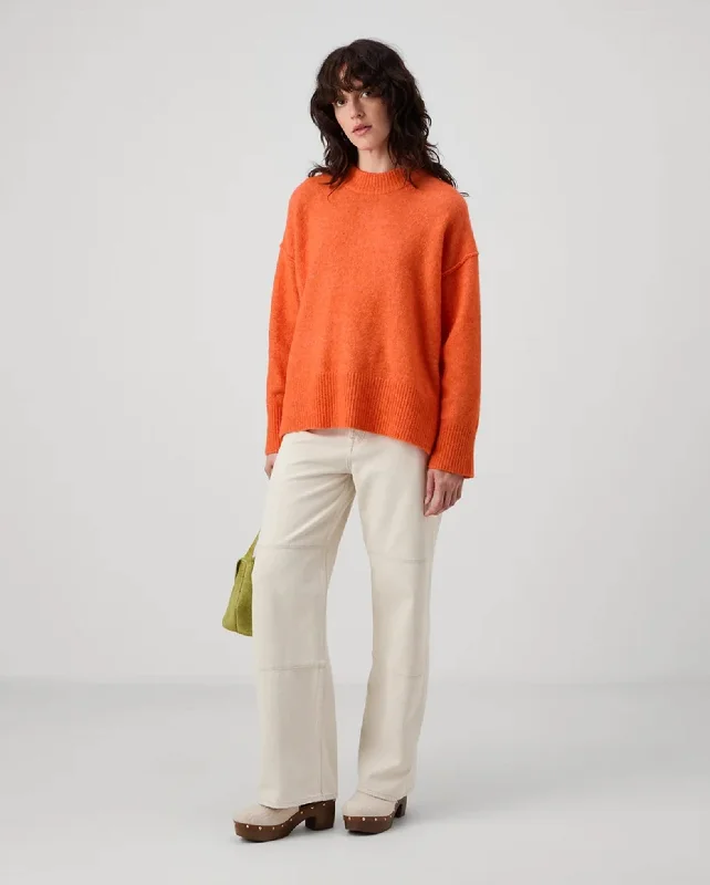 Josie Cozy Days Rd Pullover (Persimmon Orange)