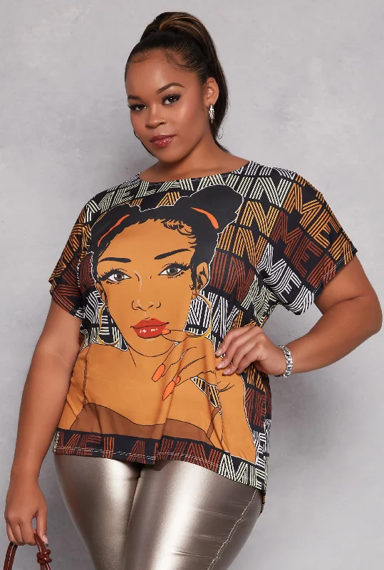 Plus Size Melanin Graphic Tee