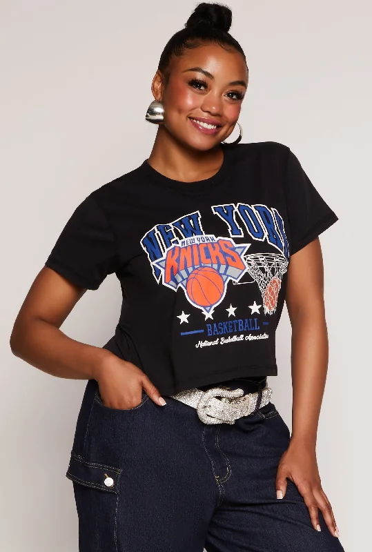 Plus Size NBA New York Knicks Crop Top