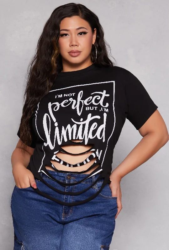 Plus Size Not Perfect But Im Limited Edition Graphic Tee