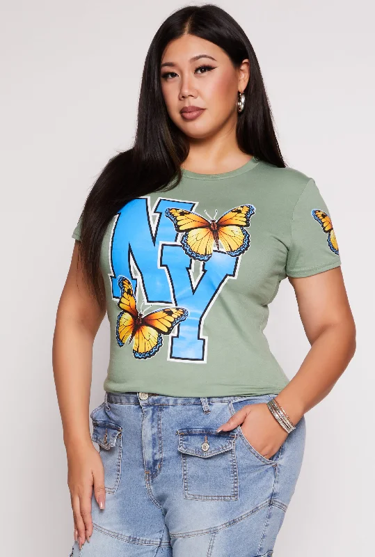 Plus Size NY Butterfly Tee