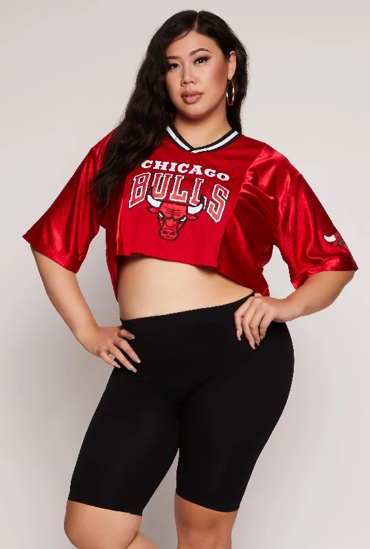 Plus Size NBA Chicago Bulls Cropped Jersey