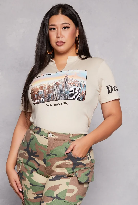 Plus Size New York City Where Dreams Come True Tee