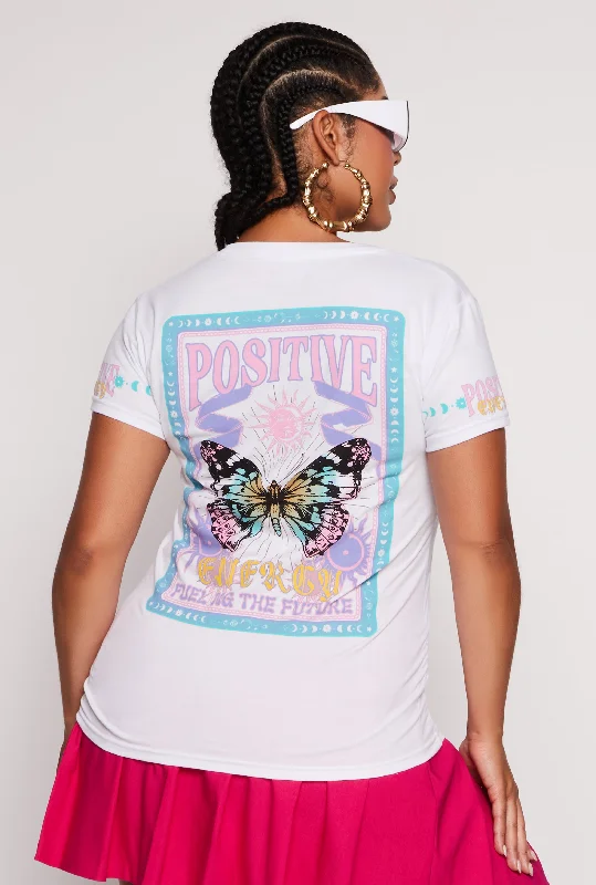 Plus Size Positive Energy Graphic Tee