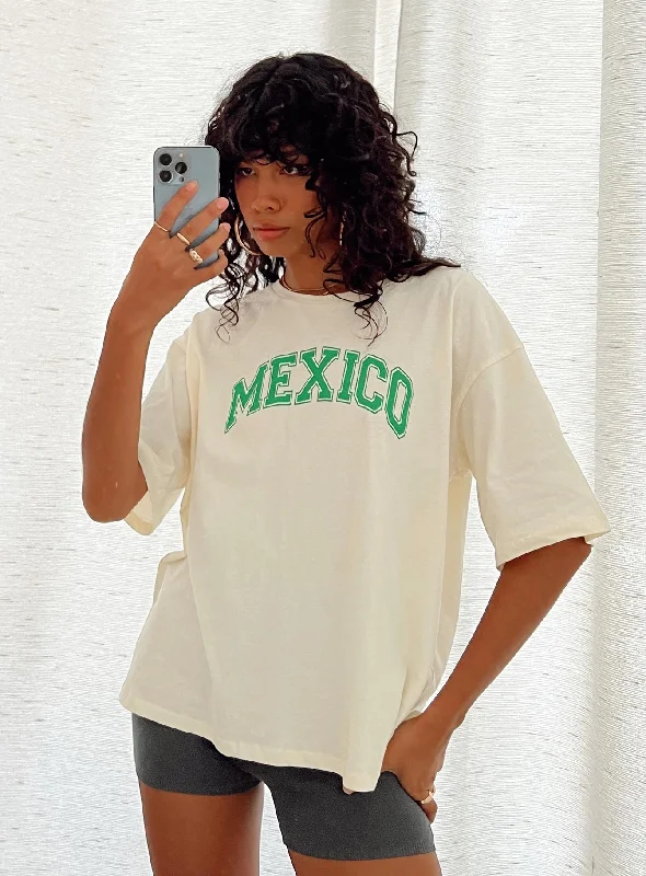 Mexico Graphic Tee Off White