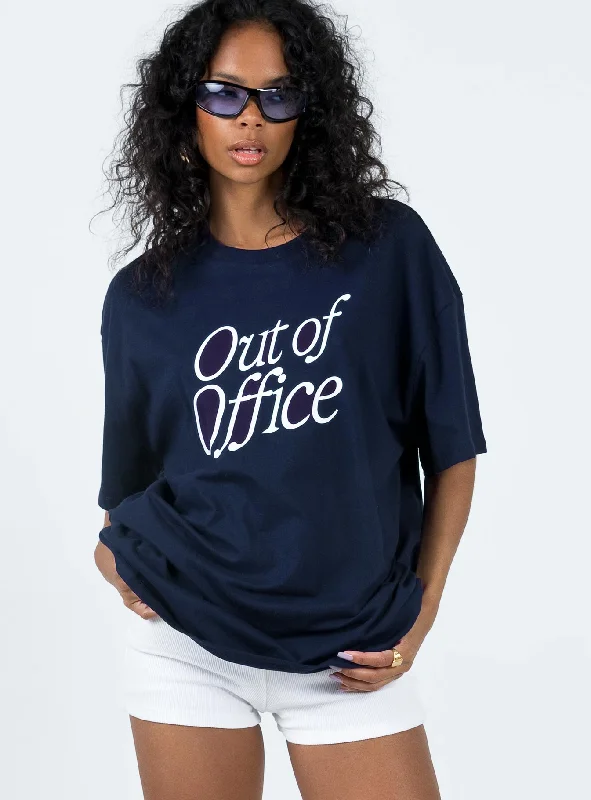 Out Of Office Tee Blue