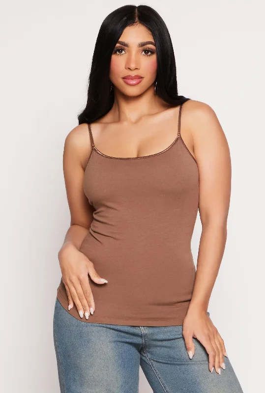 Scoop Neck Shelf Bra Cami