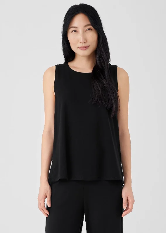 Eileen Fisher - Jersey Knit Jewel Neck Tank