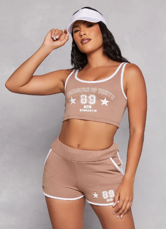 Treasure Of Youth 89 Graphic Crop Top