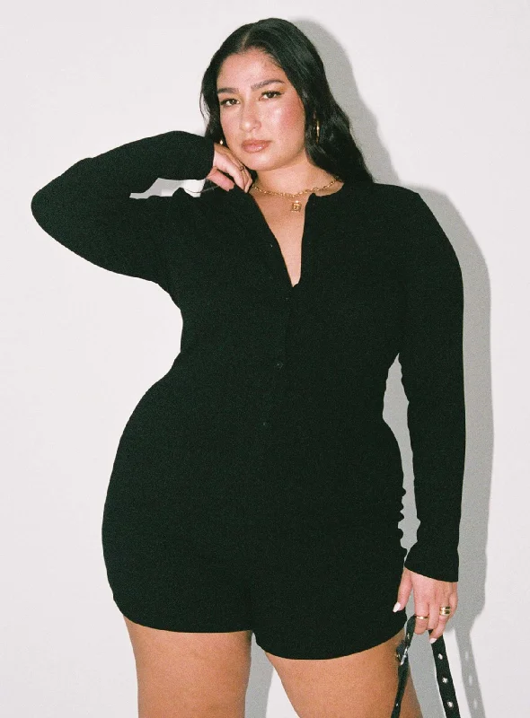 The Maxine Romper Black Curve