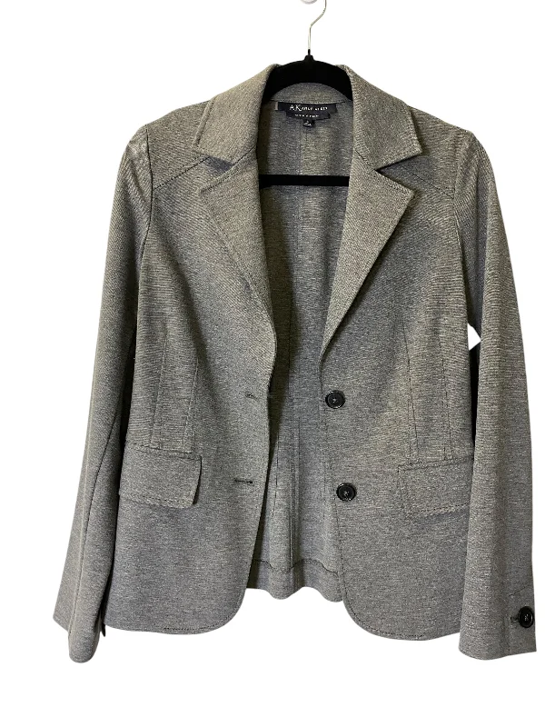 Blazer By Anne Klein In Grey, Size: S