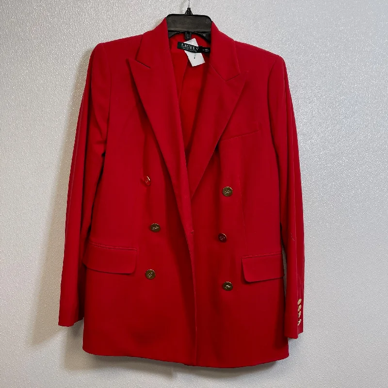 Blazer By Lauren By Ralph Lauren In Red, Size: 8