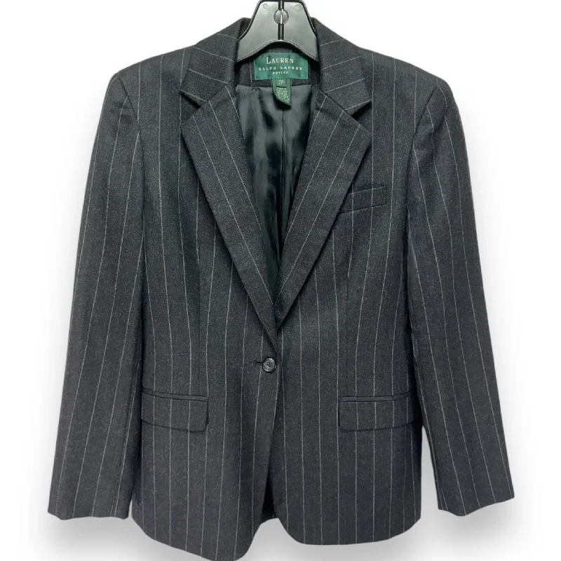 Blazer By Lauren By Ralph Lauren In Striped Pattern, Size: 2