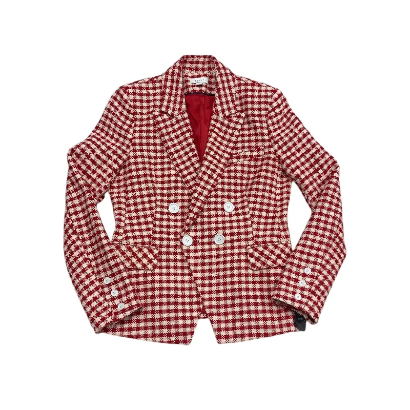 Blazer By Top Shop In Red & White, Size: 8