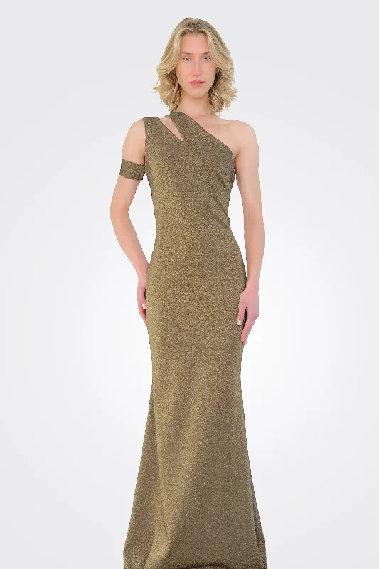 Letya Long Gown - Olive