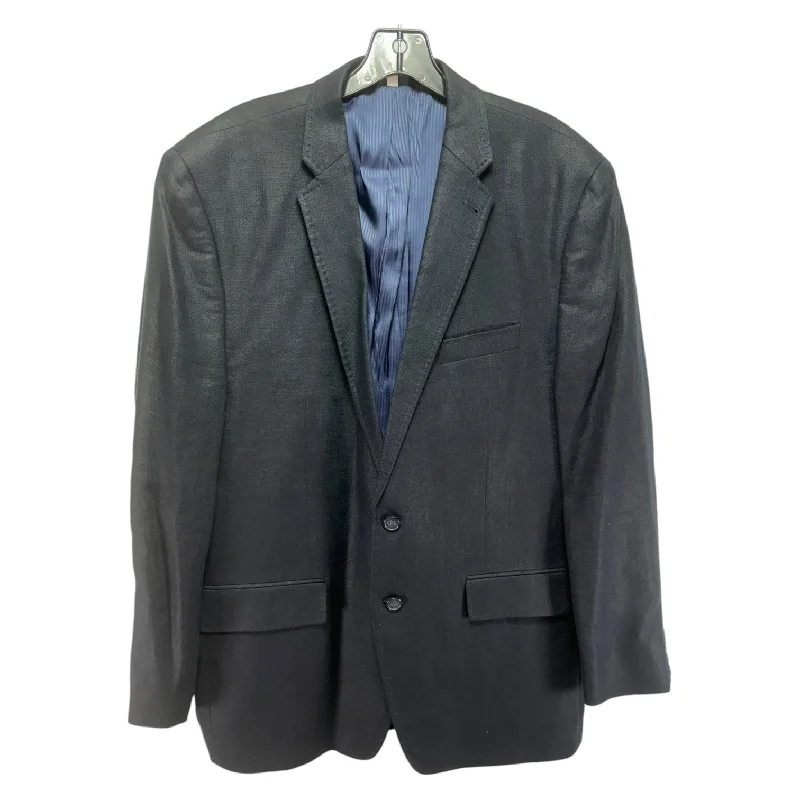 Men’s Linen Blazer By Murano In Navy, Size: Xl