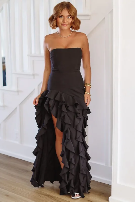 Midnight Moves Maxi Dress - Black