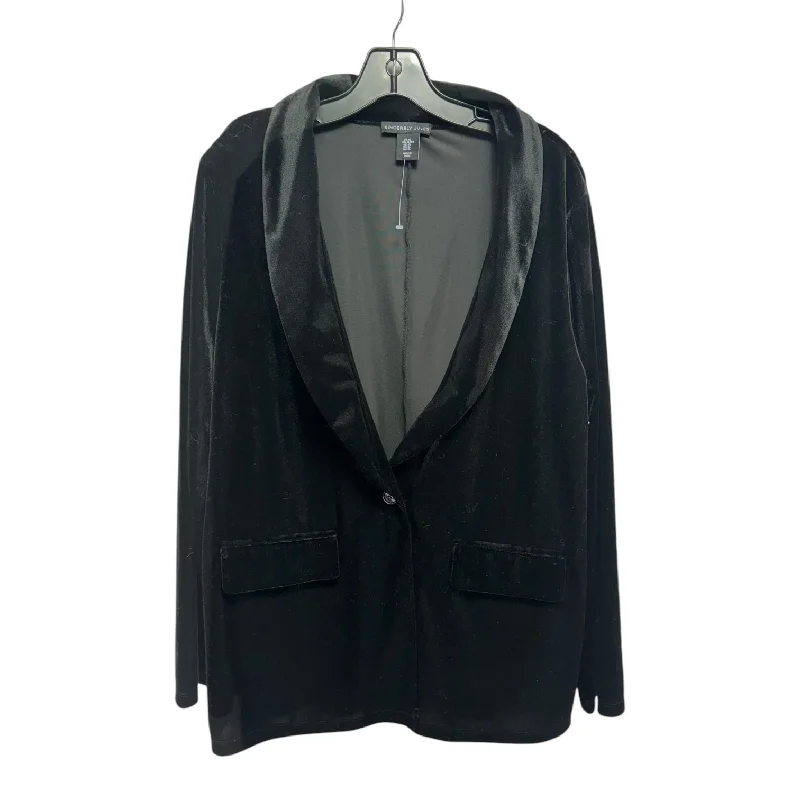 Velvet Blazer By Sincerely Jules In Black, Size: Xl