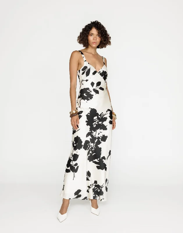 Zaya Maxi Dress (Noir Bloom)