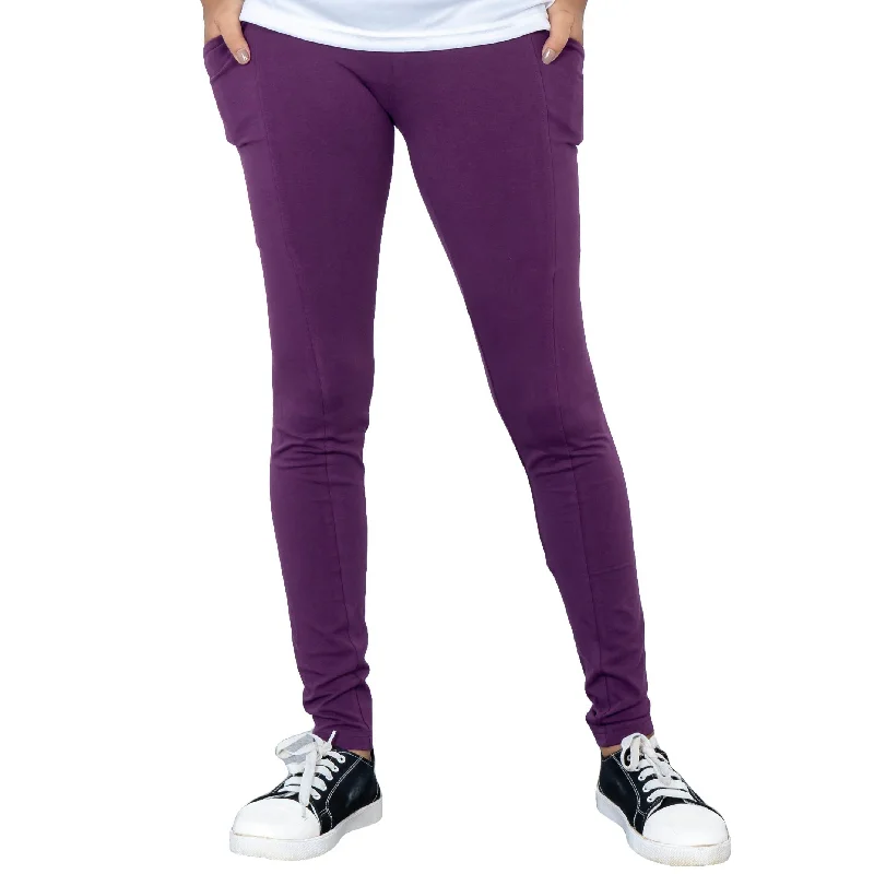 Plum Adults Leggings with Pockets [FINAL SALE]